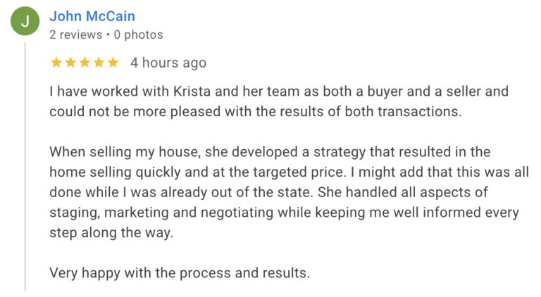 Krista Hopkins Homes Reviews
